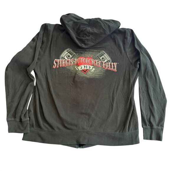 Kavio Tops - Sturgis Motorcycle Rally 2019 Women Black Full Zip Hoodie XL Kavio‎ 0362000